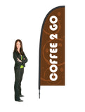 Coffee 2 Go Flags and Display. 2.5m High. SAVE $30.00!.  Priced from: