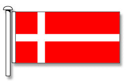 Denmark Flag - Premium (with exclusive Swivel Clips).