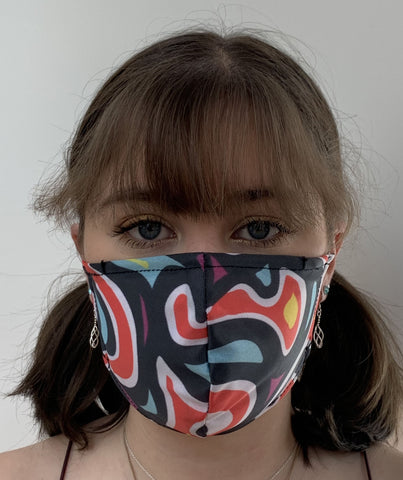 FACE MASKS. RETRO SWIRL DESIGN CHILD SIZE ONLY. PRICED FROM: