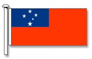 Samoa Flag - Premium (with exclusive Swivel Clips). Free Shipping in NZ!*