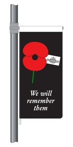 ANZAC We will Remember Them StreetFlag. RSA Member Special