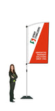 Durapole Flare Flag Display.  Compactable Pole Display System.