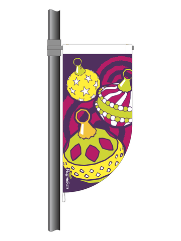 Festive Blast Purple Festive Streetflag (Code: BR17)