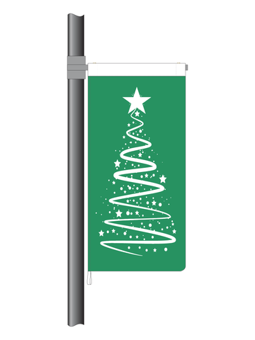 Green Christmas Ribbon Flag (Code: RT8).Limited stock available.