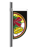Bells and Ribbon Festive Streetflag  (Code: SGW4)