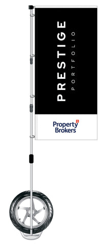 Durapole XT Display 'PRESTIGE PROPERTY' Double -Sided flag.  PRICED FROM: