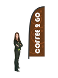 Coffee 2 Go Flags and Display. 2.5m High. SAVE $30.00!.  Priced from: