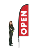 Open Flag and Display. Premium.  2.5m High. SAVE $30.00!*  Priced From:
