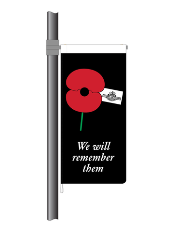 ANZAC We will Remember Them StreetFlag