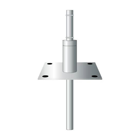 Inground Mount for Durapole Flex, Stainless Steel with removable spigot