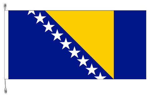 Boznia Herzegovina Flag - Premium (with exclusive Swivel Clips).