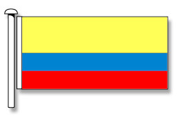 Colombia Civil Flag - Premium (with exclusive Swivel Clips).