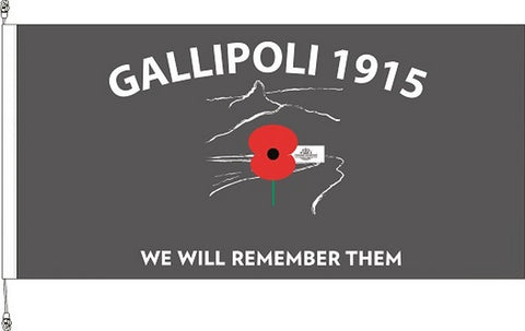 WW1 Gallipoli 1915 Horizontal Flag  - Premium