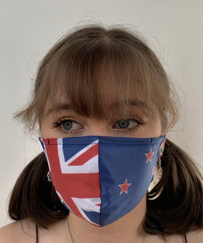 FACE MASKS. NZ FLAG DESIGN ADULT AND YOUTH SIZES ONLY. PRICED FROM: