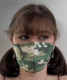 FACE MASKS. GREEN GILLY CAMO DESIGN. PRICED FROM: