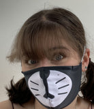 FACE MASKS. CHEEKY CAT DESIGN ADULT AND YOUTH SIZES. PRICED FROM: