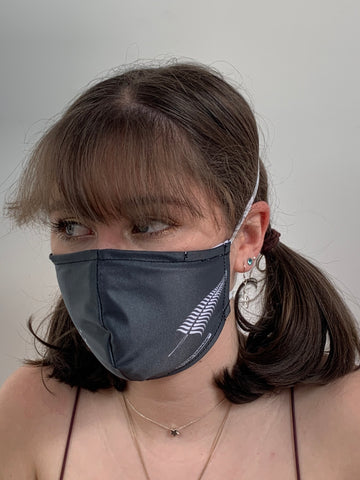 FACE MASKS. SILVER FERN DESIGN ADULT LARGE AND CHILD SIZES. PRICED FROM: