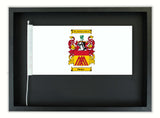 Custom Coat of Arms in a Black Oak Frame. Free shipping in NZ.