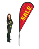NEW! Sale Flag and Display. 2.3m High. SAVE $30.00!*.  Double-Sided. Priced from: