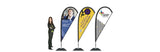 Teardrop  Flag.  Durapole Mayfly Single Sided. Long-Life Flags. Life-Time Guarantee on pole!